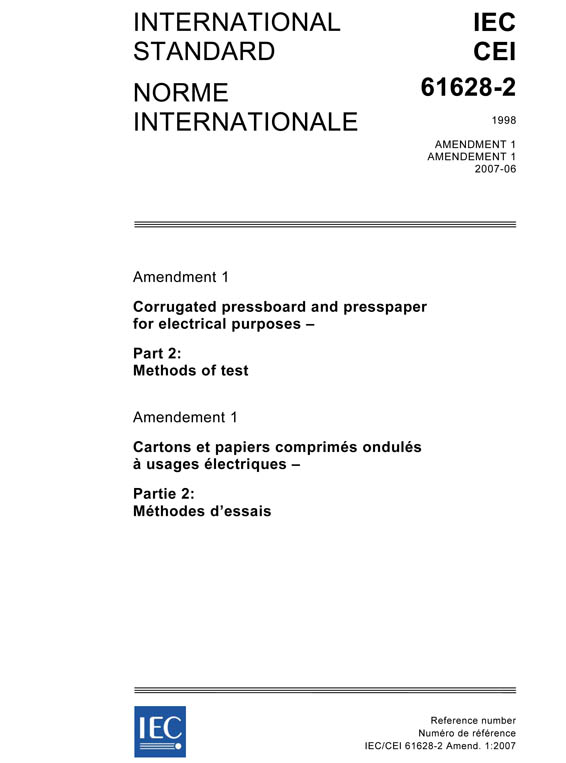Cover IEC 61628-2:1998/AMD1:2007